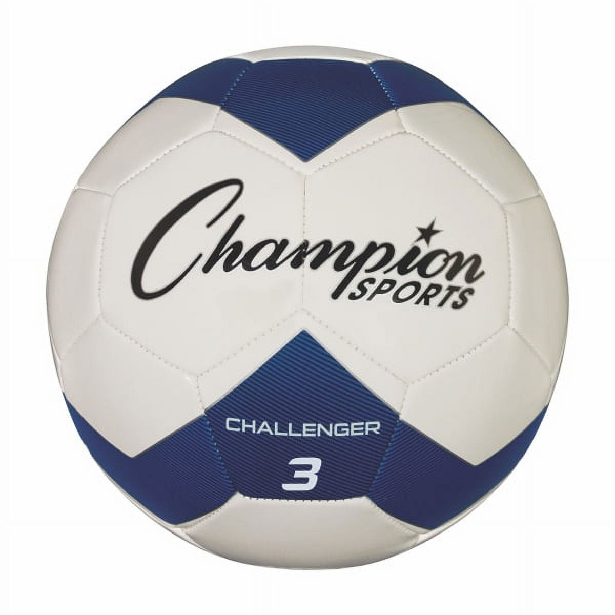 Picture of Champion Sports CH3BL Challenger Series Soccer Ball, Royal & White - Size 3