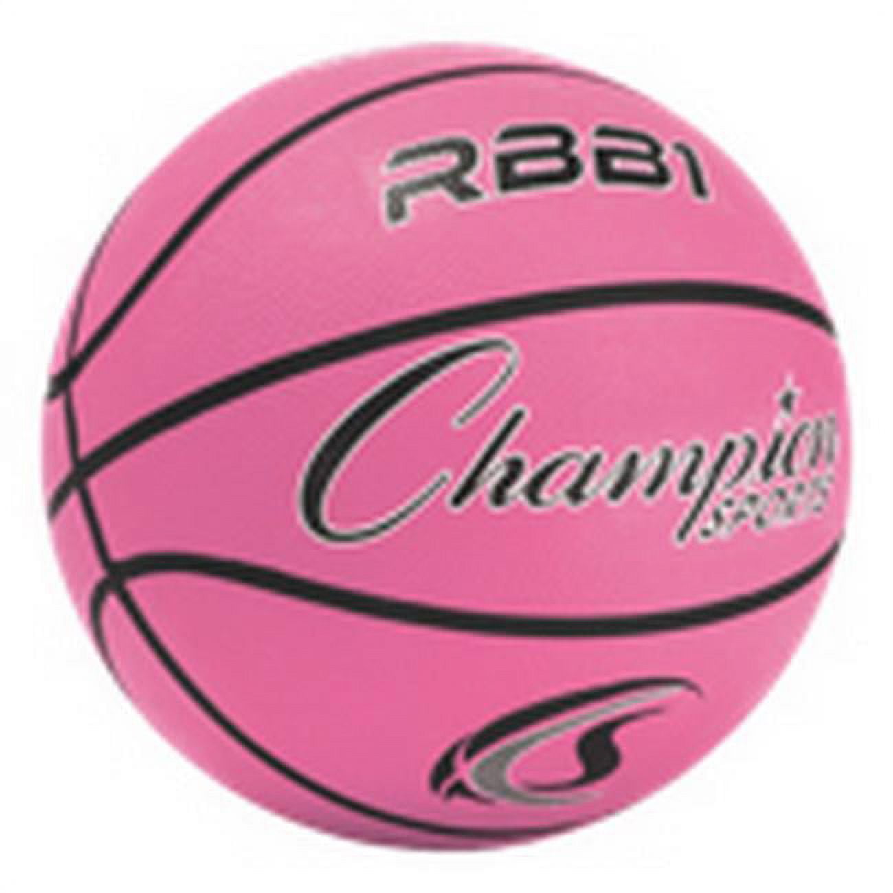 Picture of Champion Sports RBB1PK Rubber Basketball, Pink - Size 7