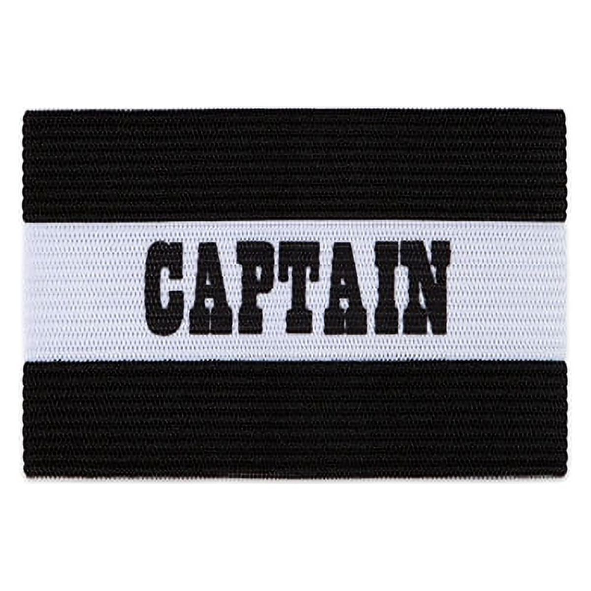 Picture of Champion Sports CYPBK Youth Captain Arm Band, Black & White