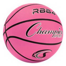 Picture of Champion Sports RBB4PK Intermediate Rubber Basketball, Pink