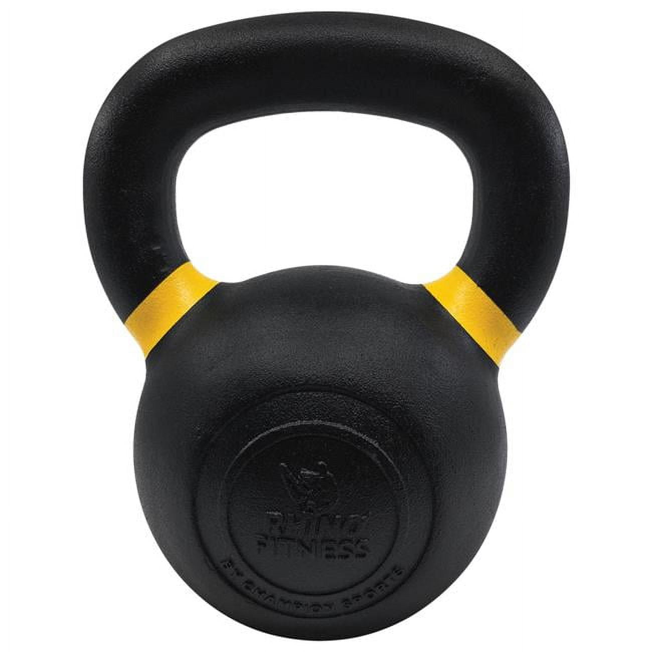 Picture of Champion Sports PCK35 7 x 5 x 9 in. 35 lbs Iron Kettlebell with Yellow Handles