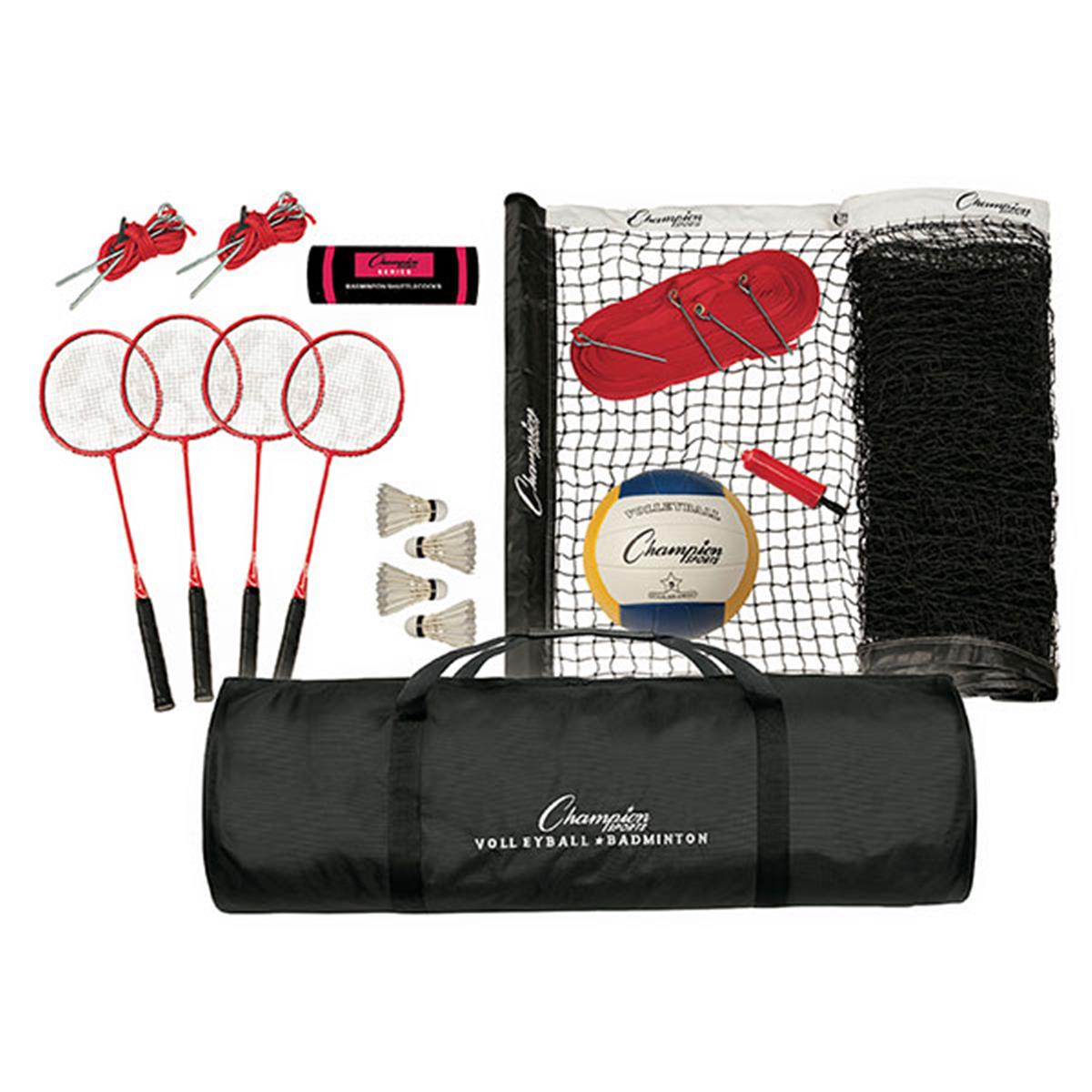 Picture of Champion Sports CG202 Tournament Series Volleyball & Badminton Set