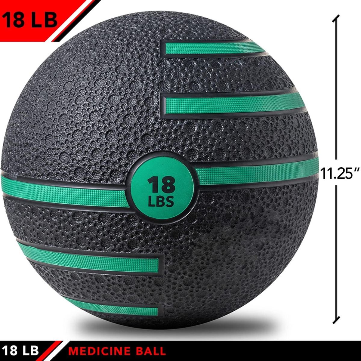 J-MBDT18 18 lbs Medicine Ball with Dual Texture