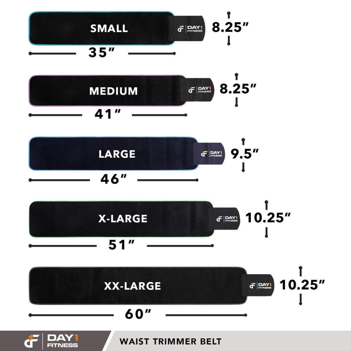 D1WTBXXL Waist Trimmer Belt, 2XL