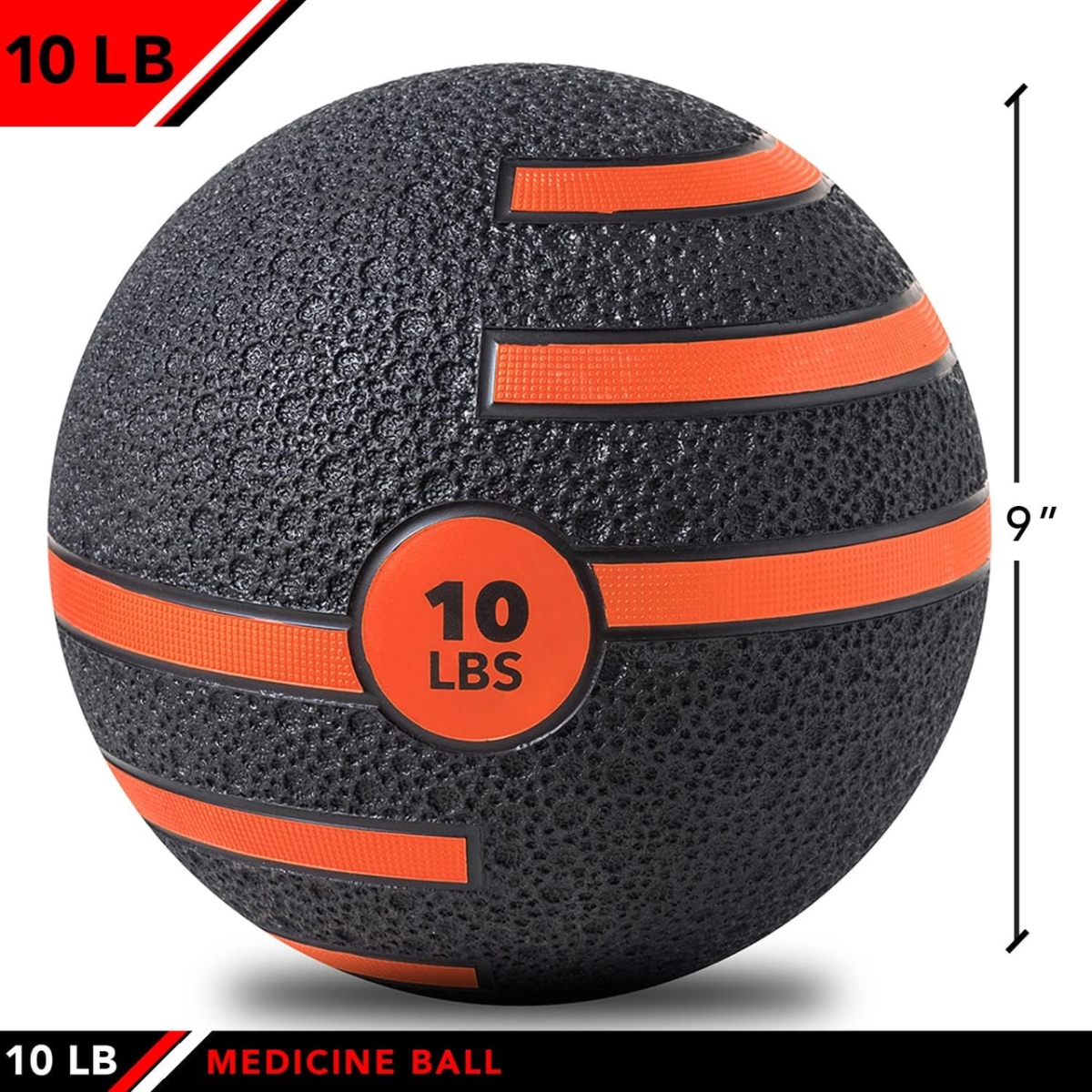 J-MBDT10 10 lbs Medicine Ball with Dual Texture