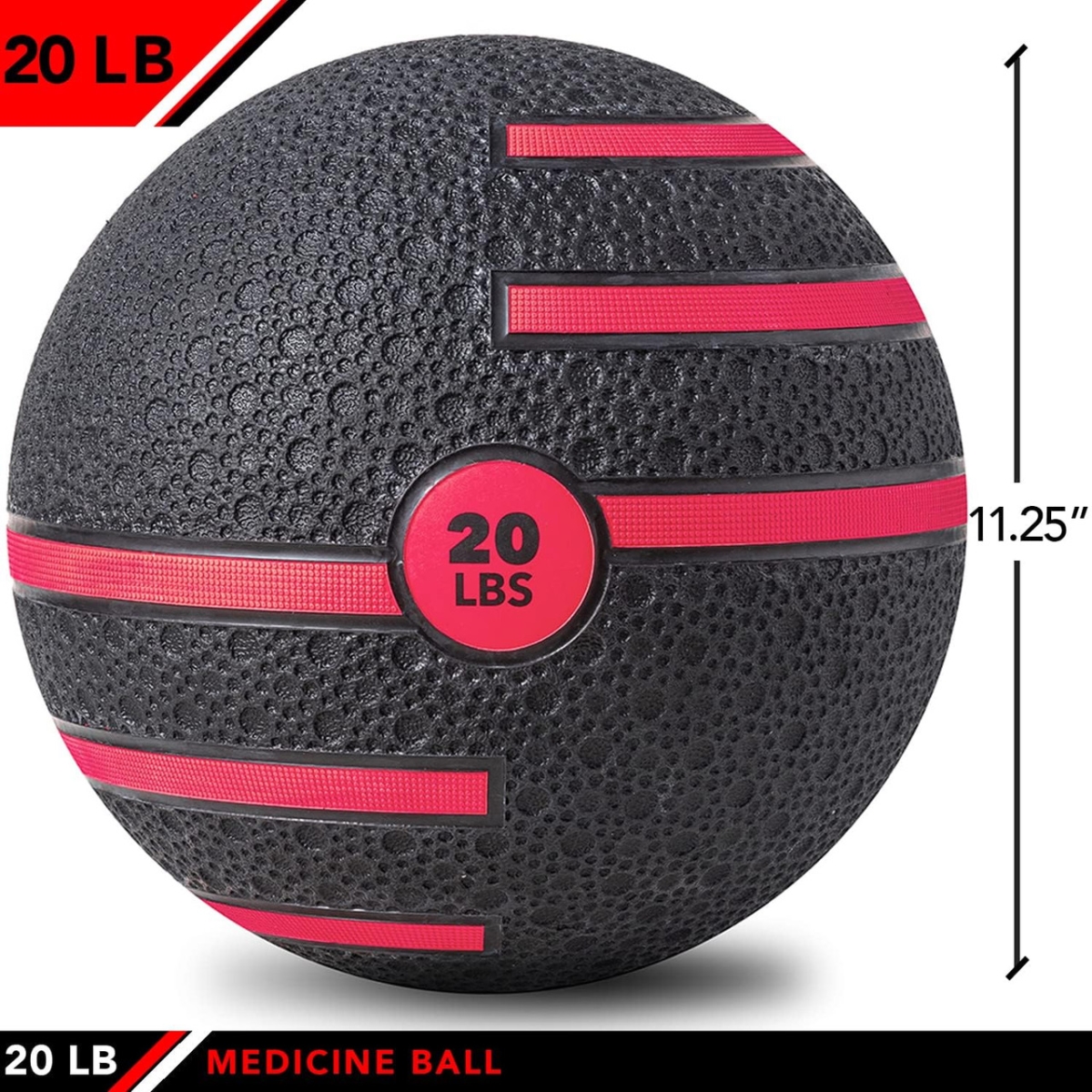 J-MBDT20 20 lbs Medicine Ball with Dual Texture