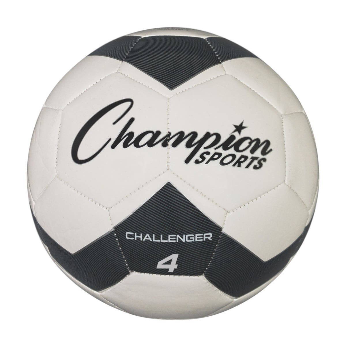 CH4BK Challenger Soccer Ball, Size 4, Black