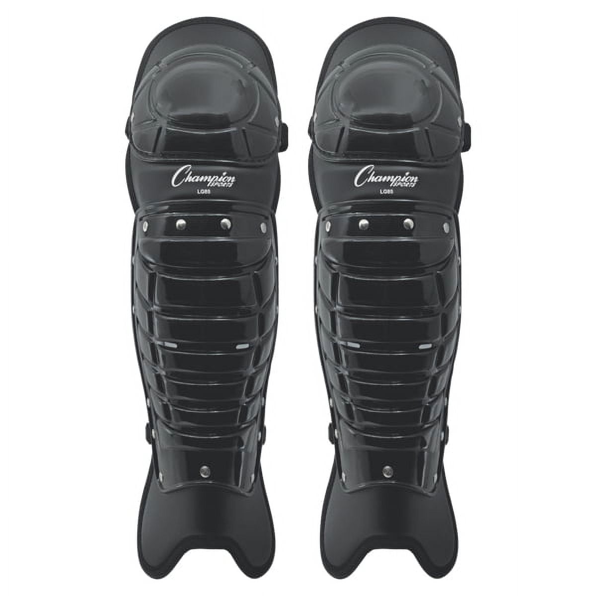 16.5 in. Single Knee Umpire Leg Guard , Black