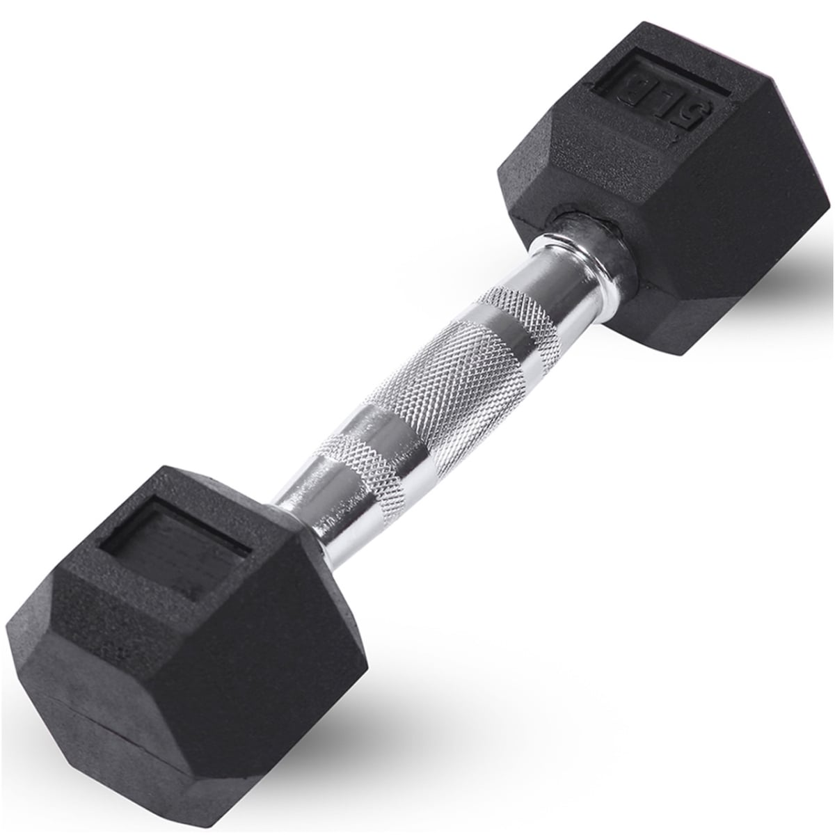 J-RHDB5 5 lbs JFIT Rubber Hex Dumbbell
