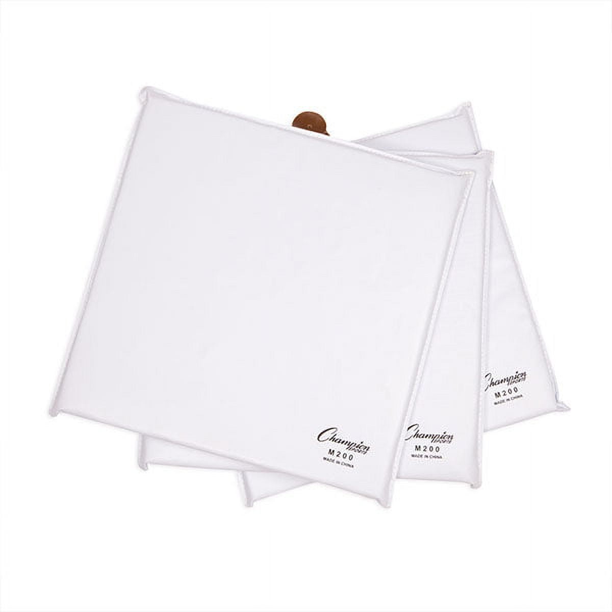 Picture of Champion Sports M200 Foam Filled Quilted Cover Base Set, White - Set of 3