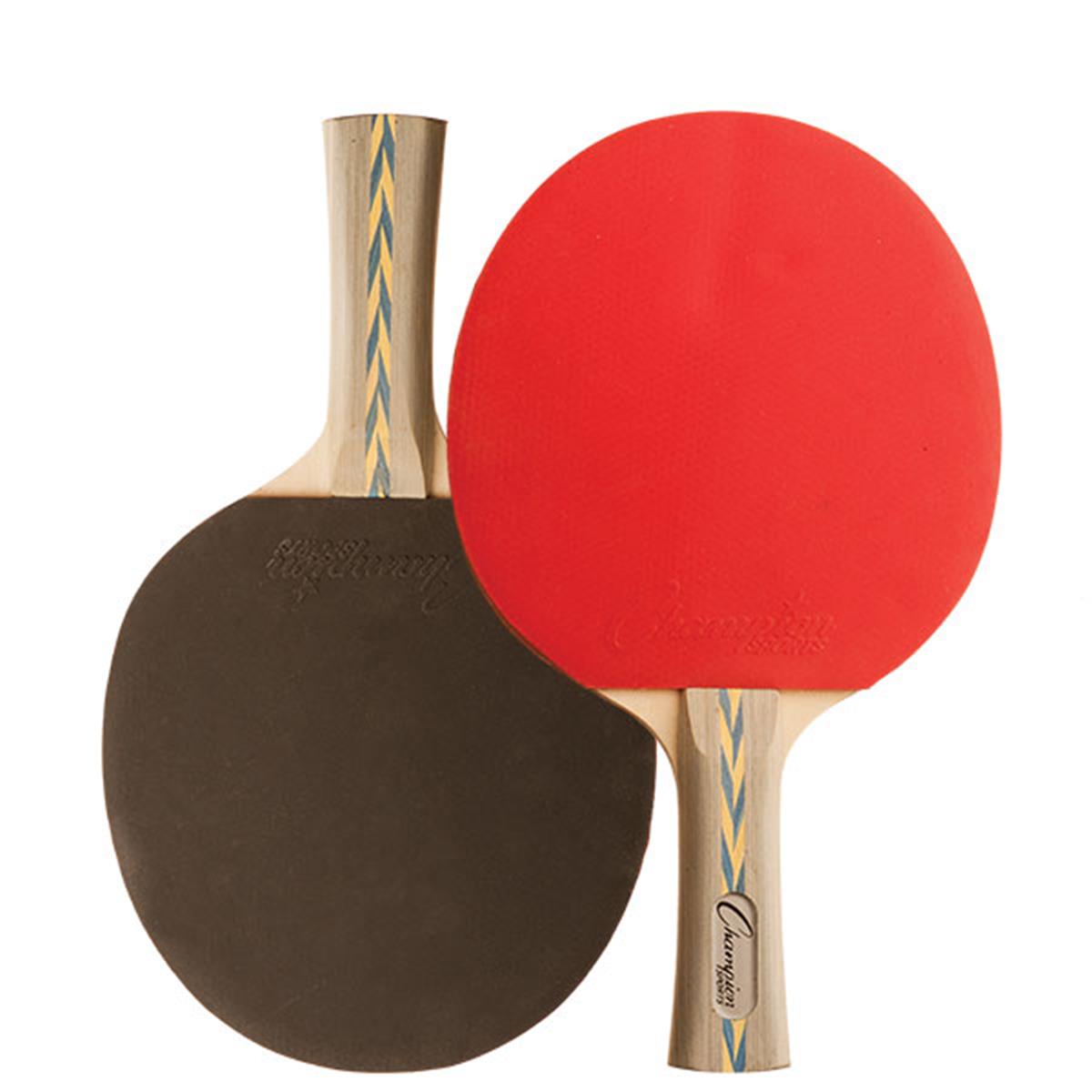 Picture of Champion Sports PN14 7 Ply Table Tennis Paddle, Red & Black
