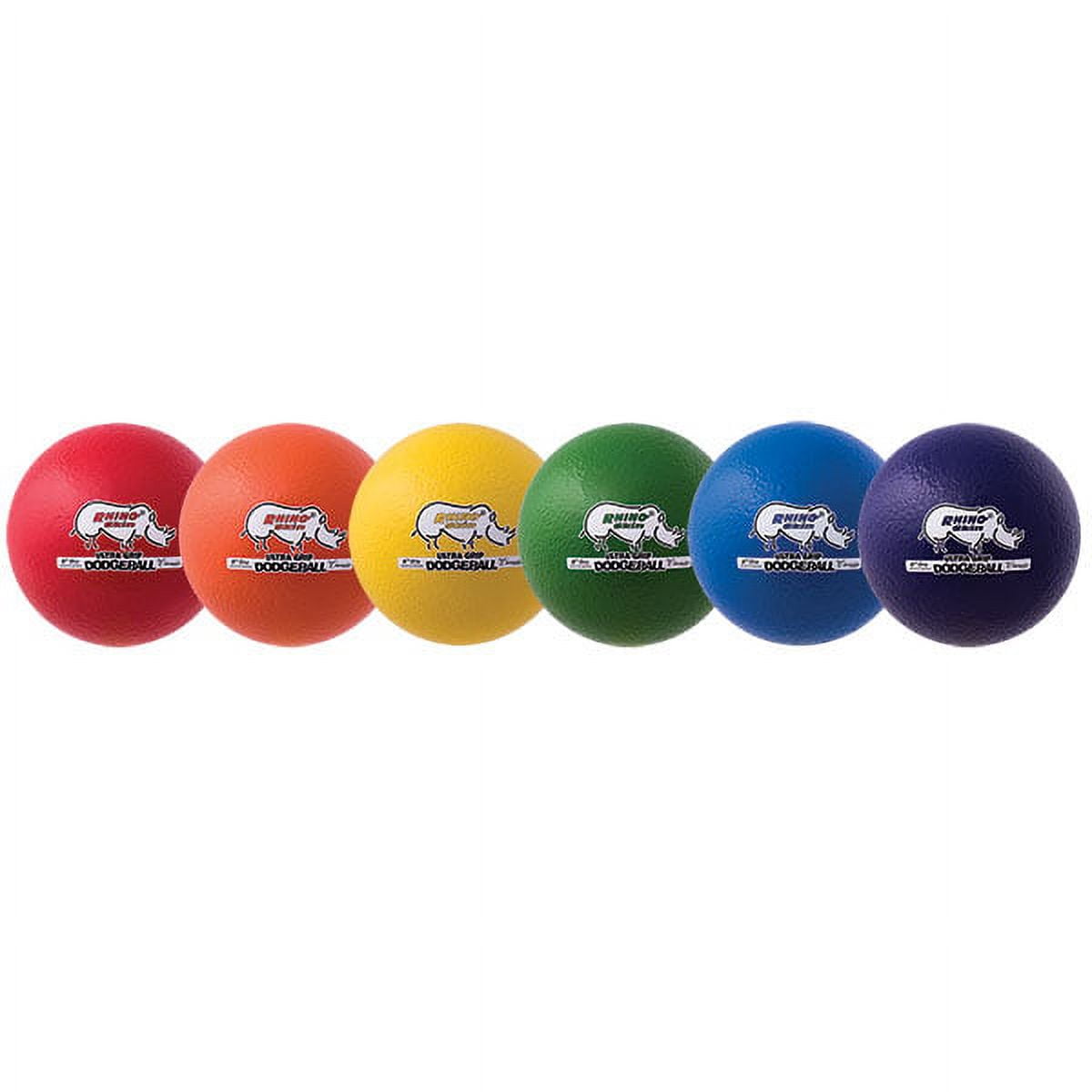 Rhino Skin Low Bounce Ultra Grip Dodgeball Set, Neon - Set of 6 -  Champion Sports, CH55996