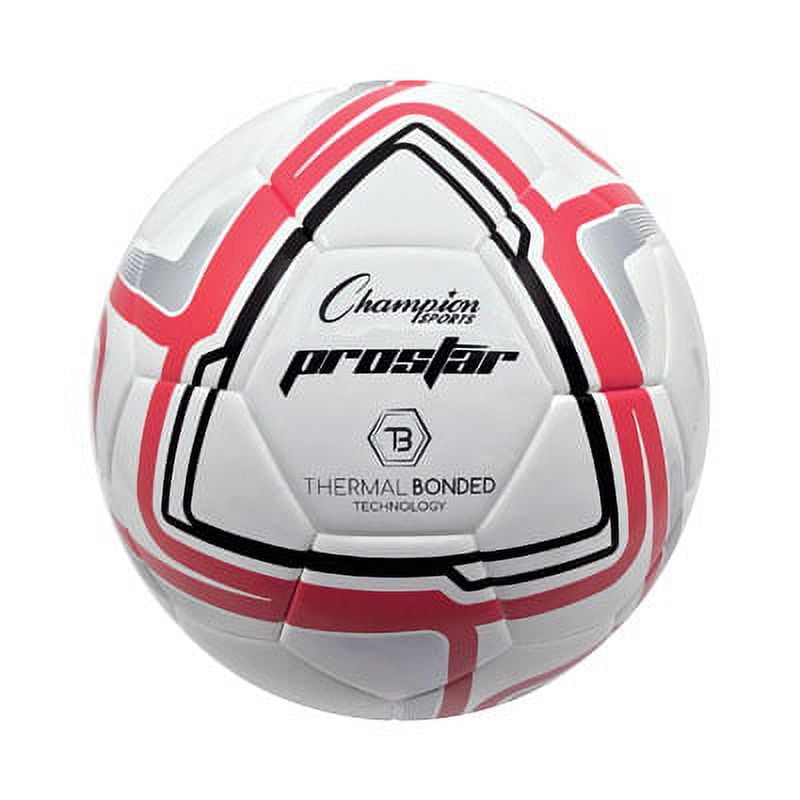 Picture of Champion Sports PRO STAR 4 Pro Star Soccer Ball, Black & White - Size 4