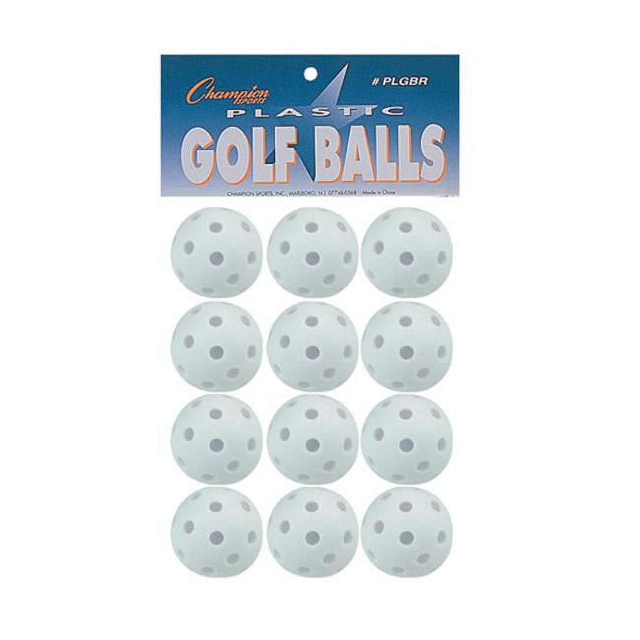 Picture of Champion Sports PLGBR 2 in. Plastic Golf Ball - Set of 12