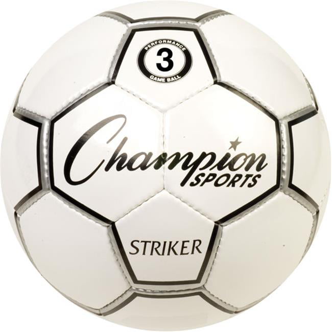 Picture of Champion Sports STRIKER3 Striker Soccer Ball, Black & White - Size 3