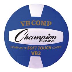 Picture of Champion Sports VB2BL 8.25 in. VB Pro Comp Series Volleyball, Blue & White
