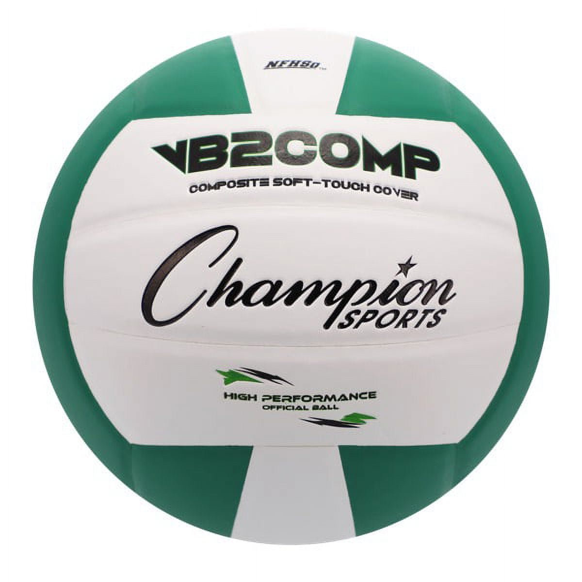 Picture of Champion Sports VB2GN 8.25 in. VB Pro Comp Series Volleyball, Green & White