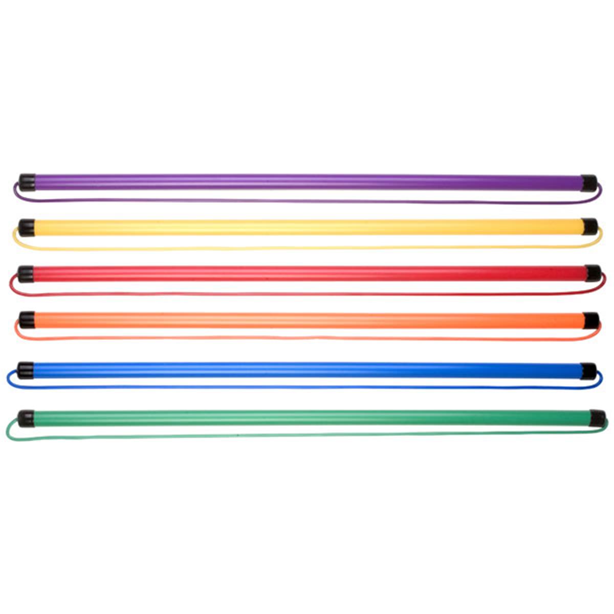 Picture of Champion Sports JK6SET Jump Rope Stick Set&#44; Multicolor - Set of 6
