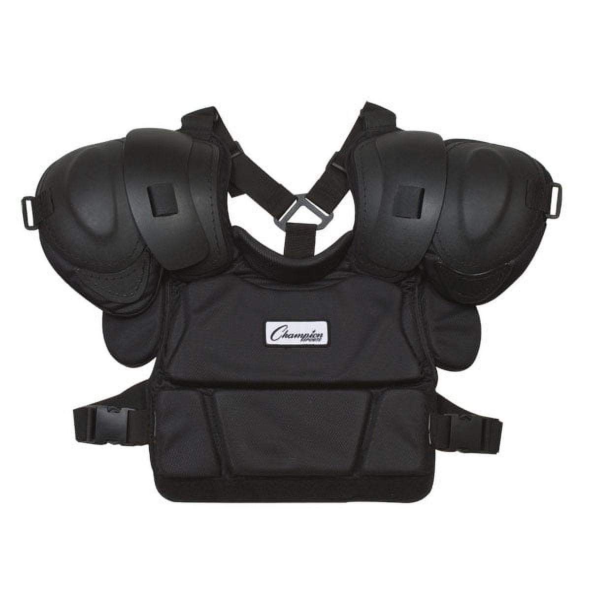 P180 14 in. Low Rebound Foam Professional Umpire Chest Protector, Black