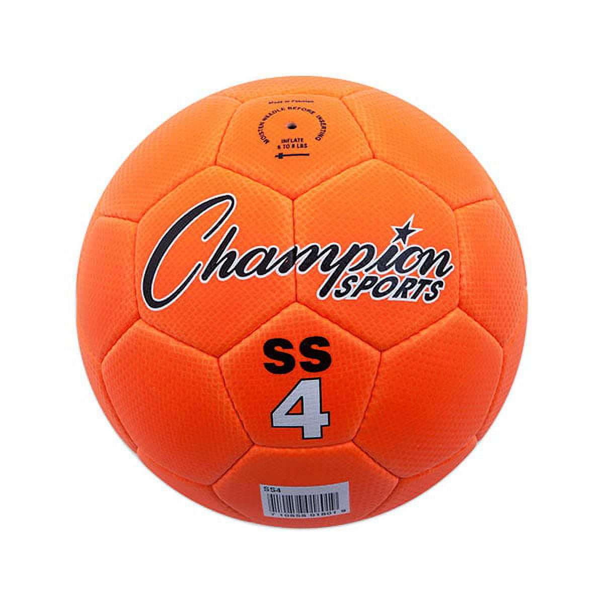 Picture of Champion Sports SS4 Super Soft Soccer Ball, Fluorescent Orange - Size 4