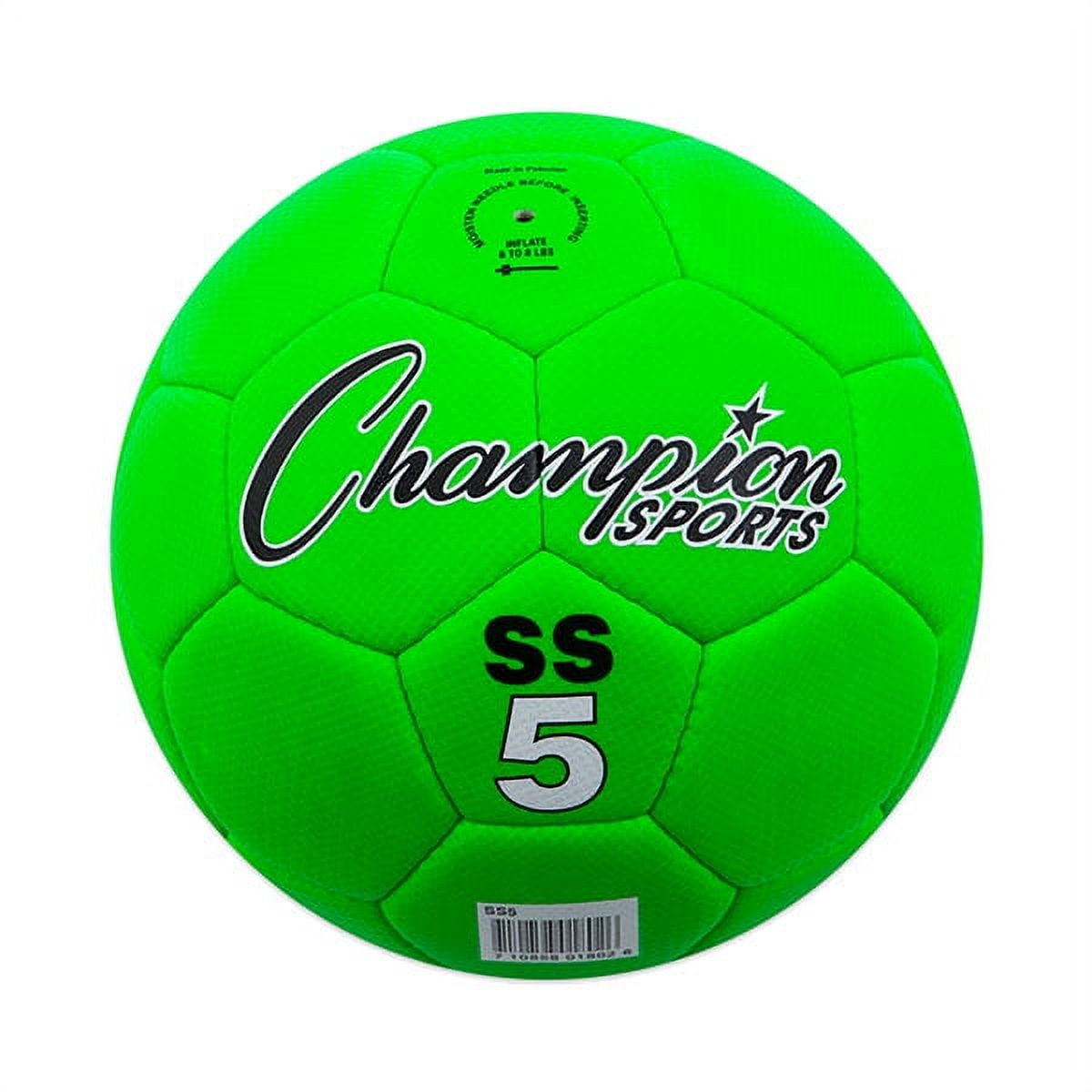 Picture of Champion Sports SS5 Super Soft Soccer Ball, Fluorescent Green - Size 5