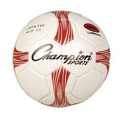 Picture of Champion Sports FTS3 Futsal Soccer Ball, Red & White & Black - Size 4