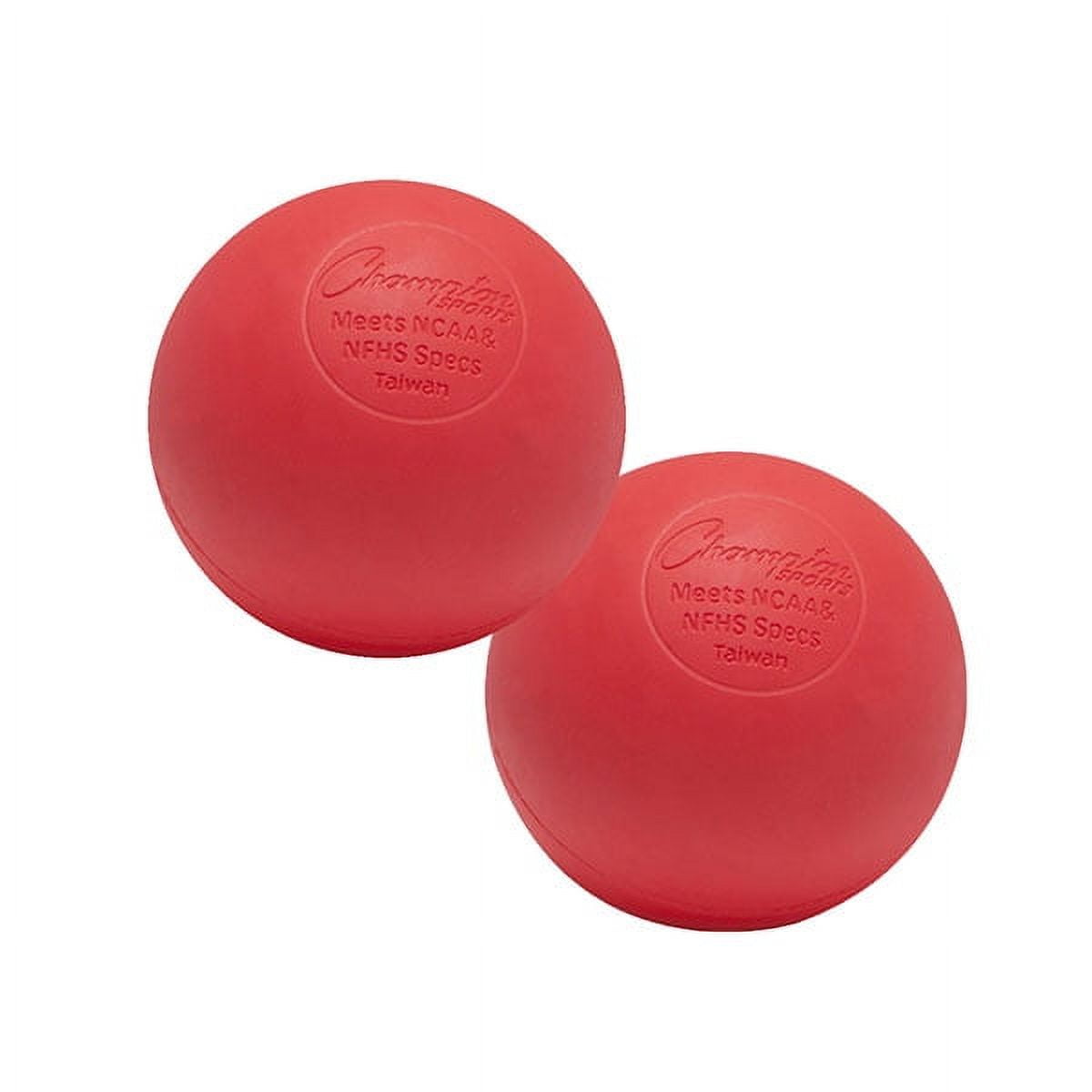 Picture of Champion Sports LBR 2.5 in. Official Lacrosse Ball, Red - Pack of 12