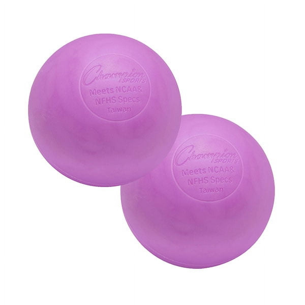 Picture of Champion Sports LBV 2.5 in. Official Lacrosse Ball, Purple - Pack of 12