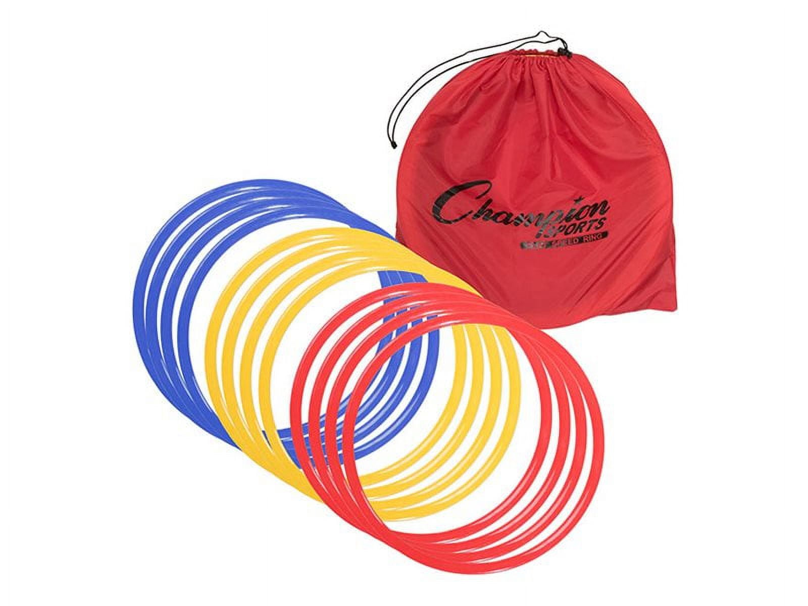 Picture of Champion Sports SRG12 16 in. Speed Ring Set&#44; 4 Red & Yellow & Blue