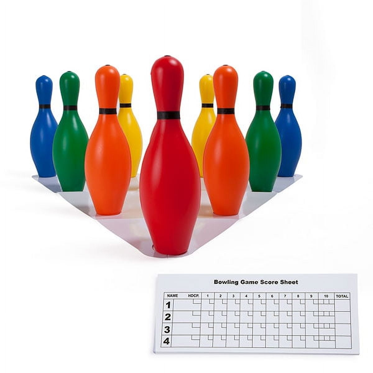 Picture of Champion Sports BP10CLR 7 lbs Foam Bowling Pin Set&#44; Multicolor