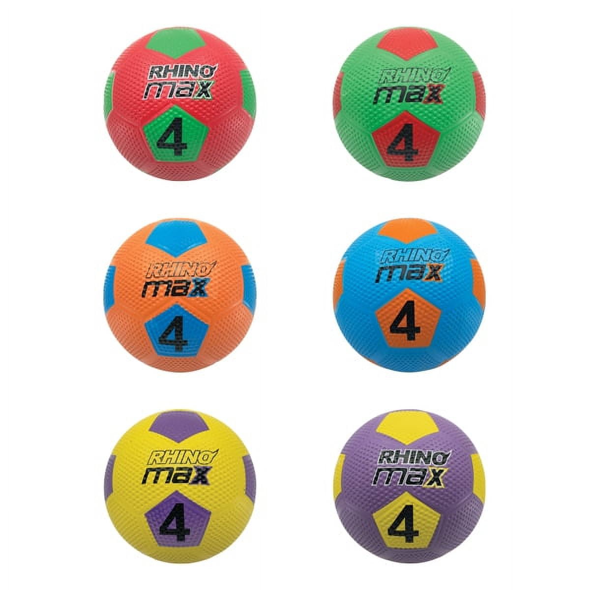 Picture of Champion Sports RMXSBSET 8.5 in. Rhino Max Playground Soccer Ball Set, Multicolor - Size 4 - Set of 6