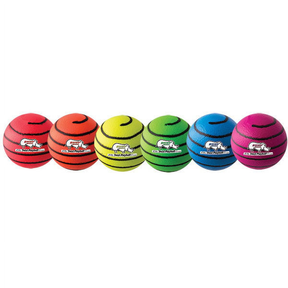 RS63NSET 6.3 in. Rhino Skin Ball Set, Multicolor - Set of 6 - 100 g