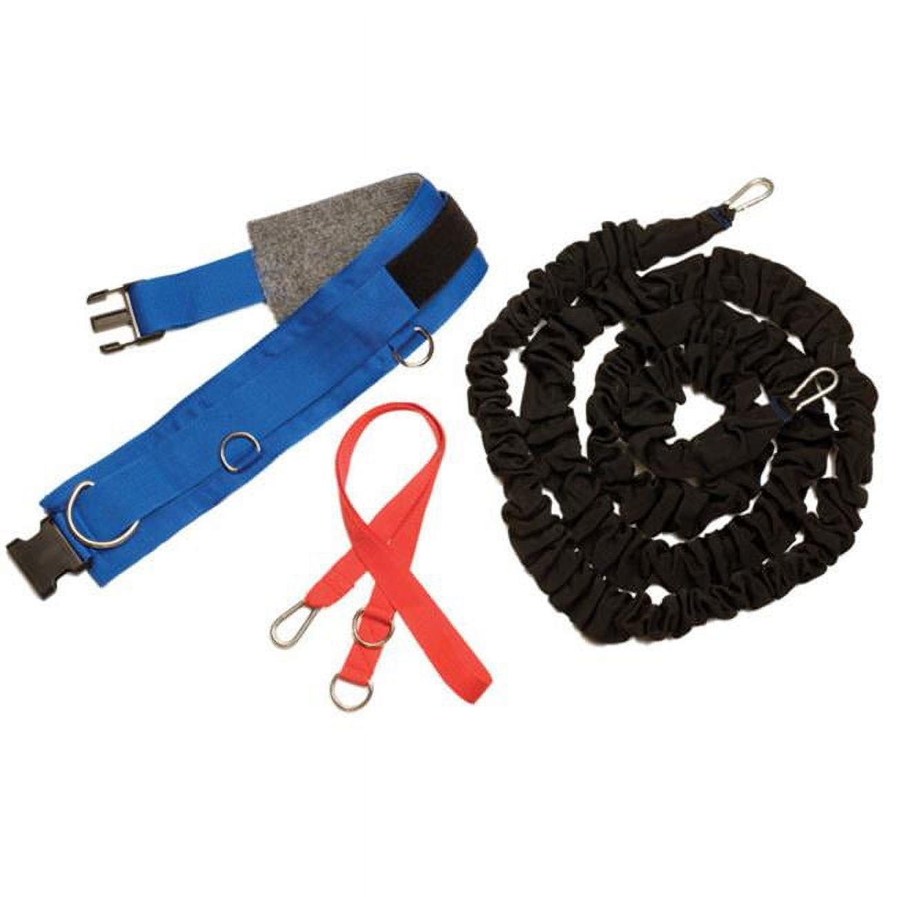 Picture of Champion Sports RT610 All Purpose Resistance Belt Set, Black & Red & Royal Blue
