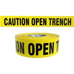 16007 3 in. x 1000 ft. x 2 Mil Caution Open Trench Barricade Tape