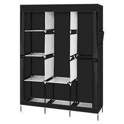 Picture of 212 Main PHO-0QVNEW2Z-US 125 x 43.18 x 180 cm Portable Closet Wardrobe Clothes Rack for 4-Tier & 8-Rack with 3-Hanger