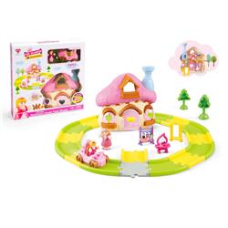 Picture of 212 Main TO21228XFUY9-US Children Mushroom House Design Educational Scene Track Toy&#44; Multi Color