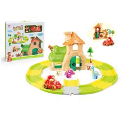 Picture of 212 Main TO2122EY4VUK-US Children Mushroom House Design Educational Scene Track Toy