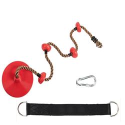 Picture of 212 Main PTO-0WOBSYQ0-US Kids Tree Climbing Rope Disc Swing Seat Outdoor Backyard Playground - Red