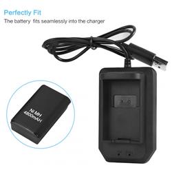 Picture of 212 Main EL61363MJ7I2-US 4800mAh Portable High Battery Plus Charger for XBOX360 - Black