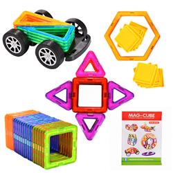 Picture of 212 Main TO2122HRQ2E2-US Magnetic Building Blocks Set Educational Construction Stacking Toys Car Wheel Set&#44; Multi Color - 70 Piece