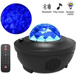 Picture of 212 Main PHO-0MI3DZOZ-US LED Colorful Starry Projector Blueteeth USB Voice Control Music Player Projection Lamp&#44; Black