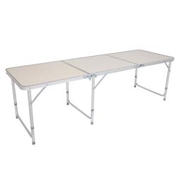 Picture of 212 Main PHO-0QKRNDLC-US 180 x 60 x 70 cm Aluminum Alloy Folding Table for Home Picnics Camping Trips Buffets Barbecues - White