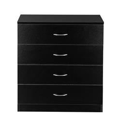 Picture of 212 Main PHO-0QIR5Y7K-US Wooden Dresser with Handles 4-Drawer Chest for Home Bedroom Office Organize - Black