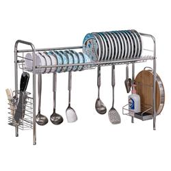 Picture of 212 Main PHO-0RGFR8EU-US 90 cm Single Layer Bowl Rack Shelf for Dish Drainer Inner Kitchen Organizer - Silver