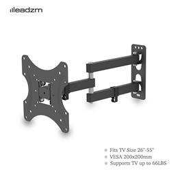 Picture of 212 Main PEL-0IQ6R4F6-US 26-55 in. Tmx200 Bearing 30kg Maximum Vesa for 200 x 200 mm Height Adjustable Rotation 180-deg Original LEADZM TV Stand with Horizontal Level - Black