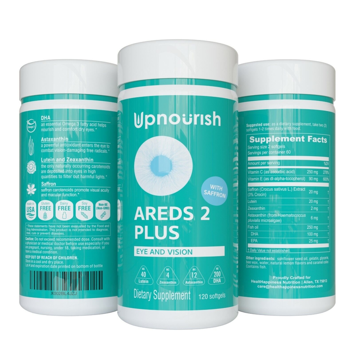 1245677 AREDS 2 Eye Vitamins for Macular Degeneration, Dry eye & Eye Fatigue