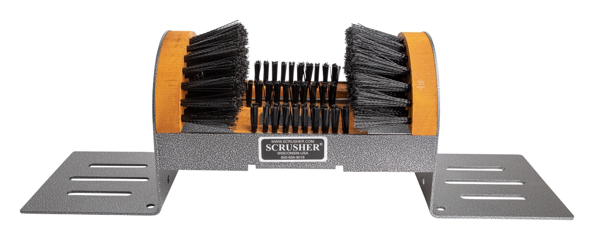 SC5U  Big Boot Cleaner - Extra Wide Heavy Duty Boot Scrubber Brush Weather Resistant Steel Frame Made in America