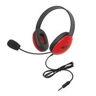 Picture of Califone 2800-RDT Listening First Stereo Headset - Red with To Go Plug