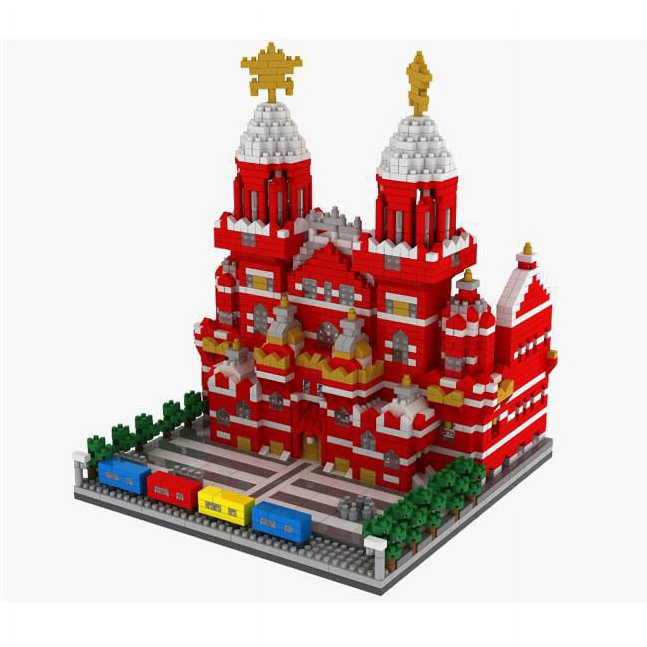 Picture of WL Toys YZ067 The Red Square Kremlin in Moscow Micro Blocks Set