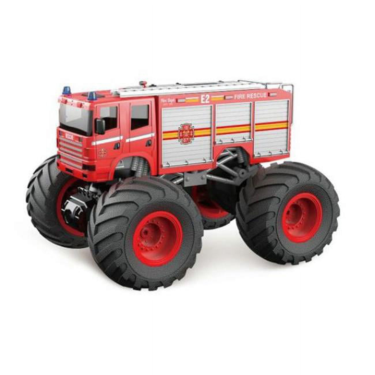 Picture of CIS-Associates DL18A01 1-18 Big Wheel Racing Fire Truck with Lights & Sounds&#44; Red